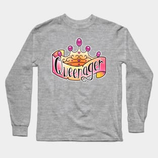 queenager tattoo banner and tiara Long Sleeve T-Shirt